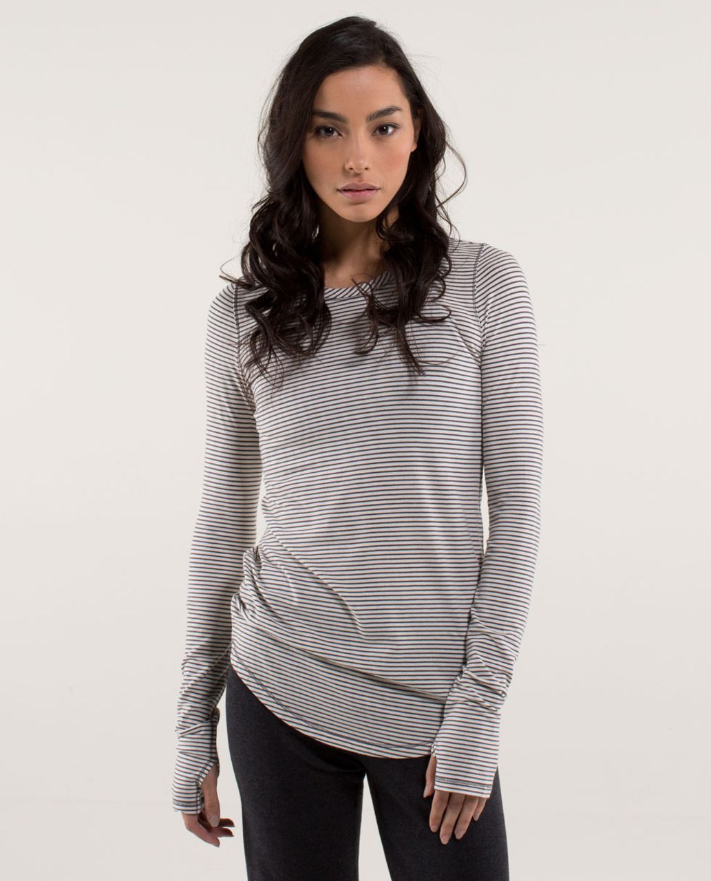 Lululemon Karma Long Sleeve - Heathered Medium Grey - lulu fanatics