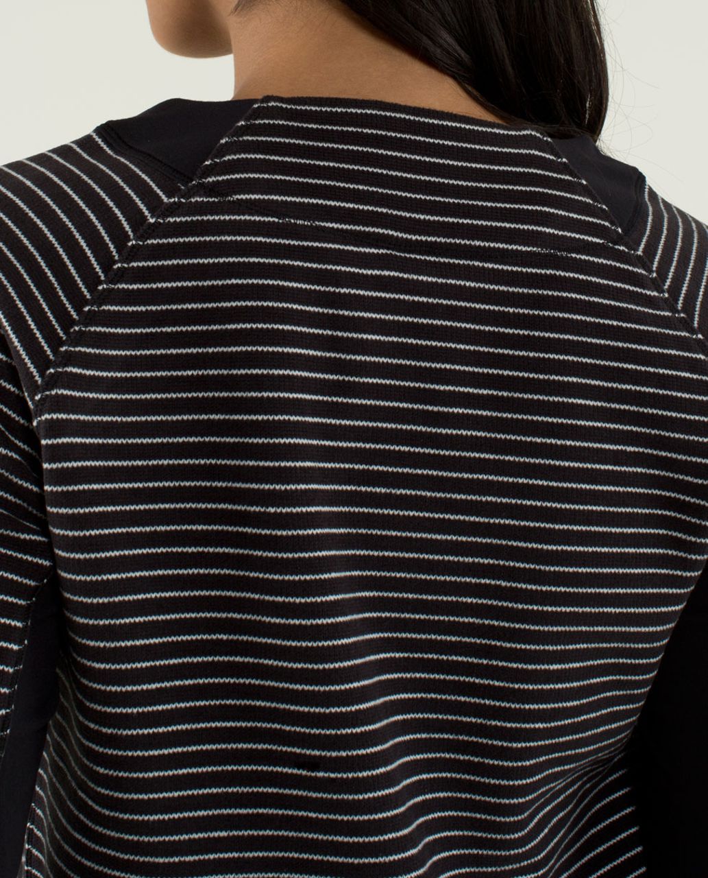 Lululemon Fleet Street Pullover - Parallel Stripe Black White / Black