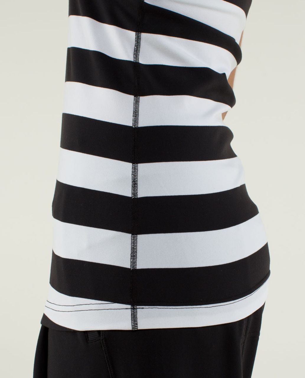 Lululemon Cool Racerback - Straightup Stripe Black White