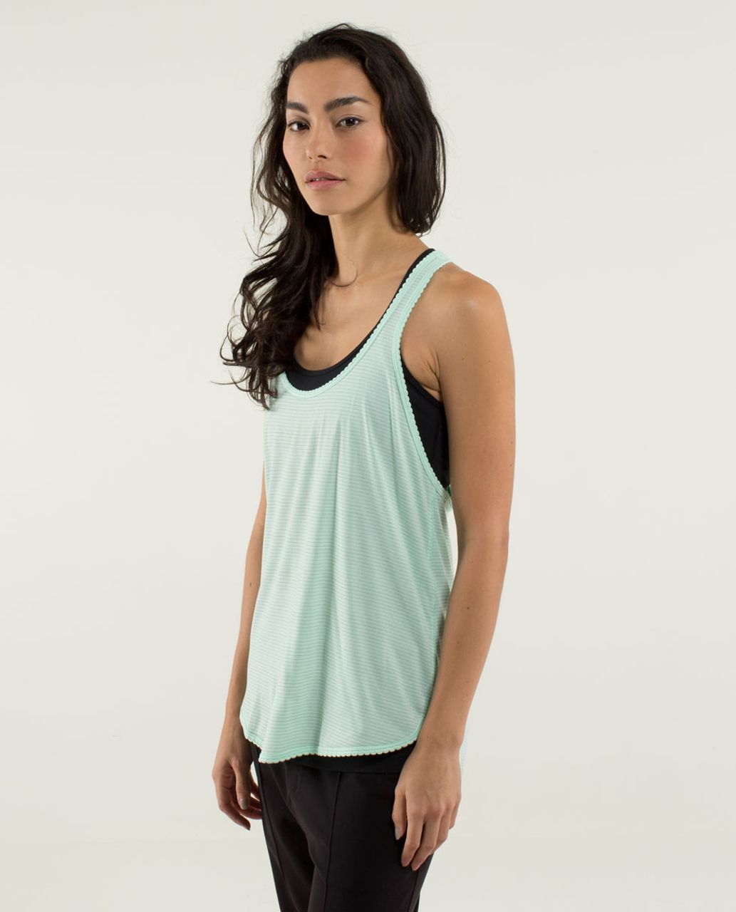 Lululemon 105 F Singlet *Silver - Heathered Fresh Teal