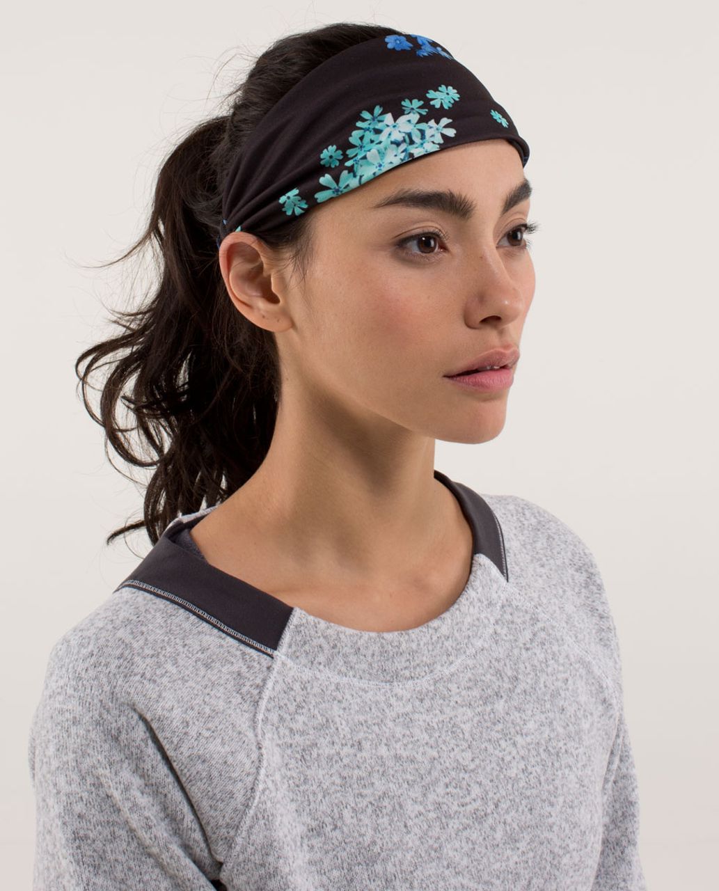 Lululemon Bang Buster Headband *Reversible - Petal Pop Multi / Black