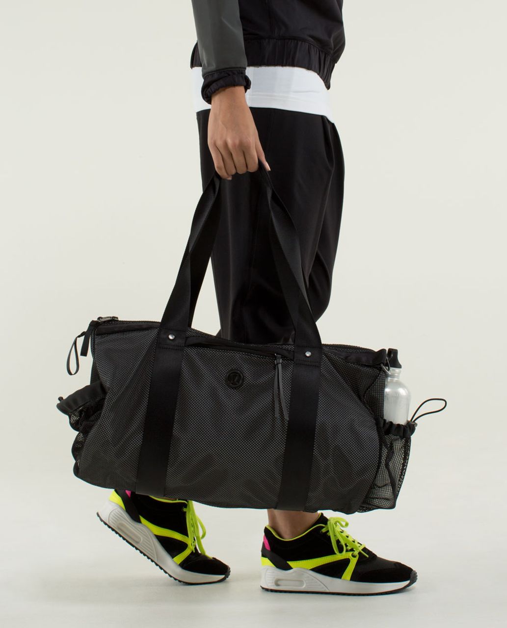 Lululemon Shine On Duffel - Black /  Silver