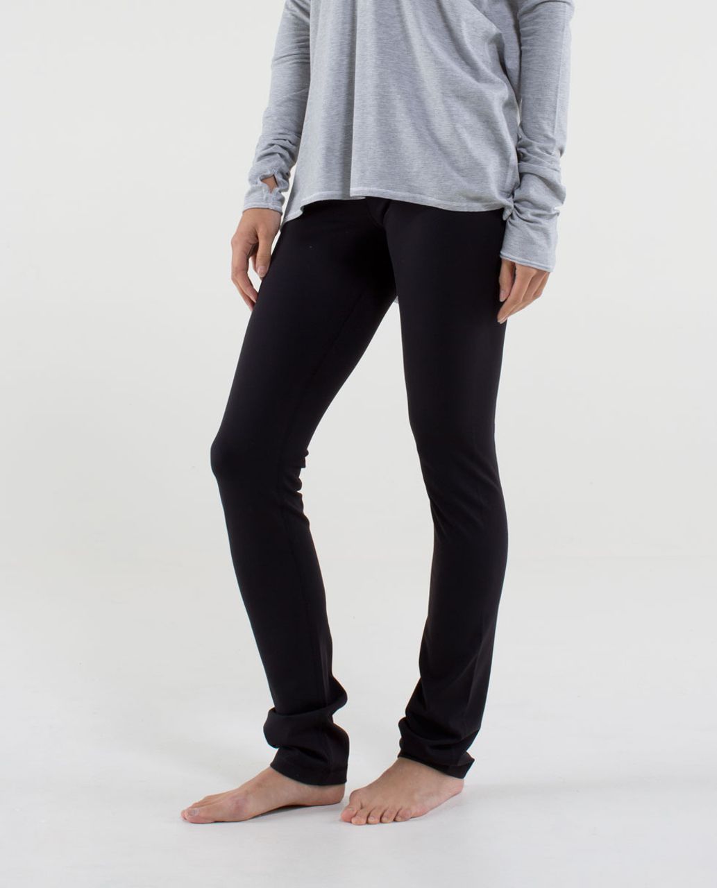 Lululemon Groove Pant (Regular) *Full-On Luon - Black / Quilt Winter 13-12  - lulu fanatics