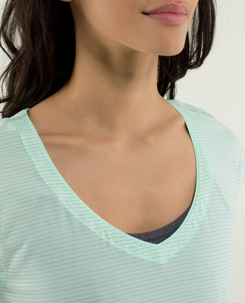 Lululemon Track Tee - Heathered Fresh Teal / Fresh Teal