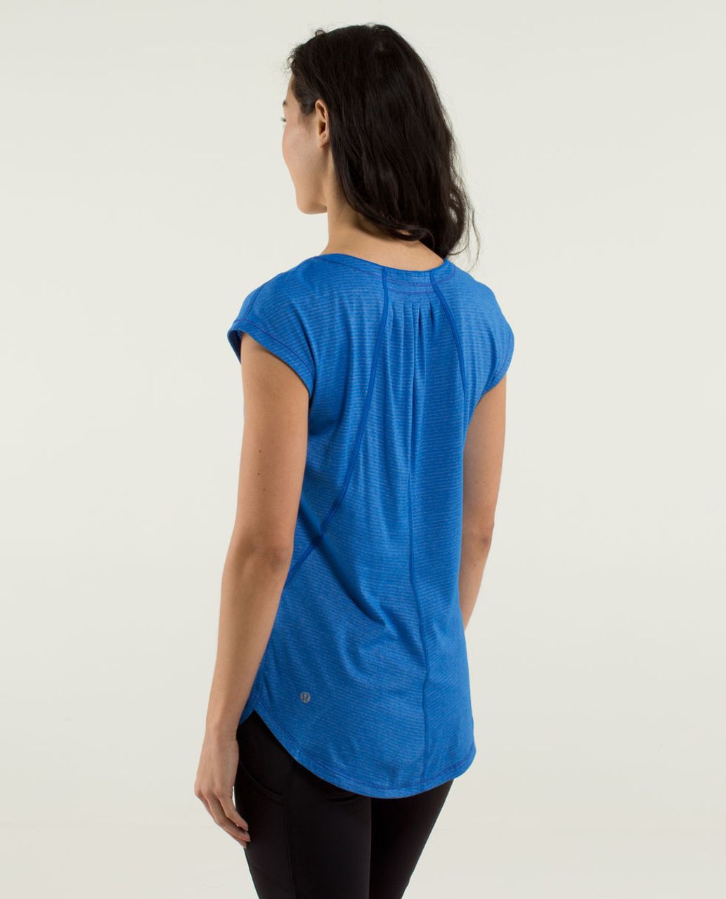 Lululemon Track Tee - Heathered Baroque Blue / Baroque Blue