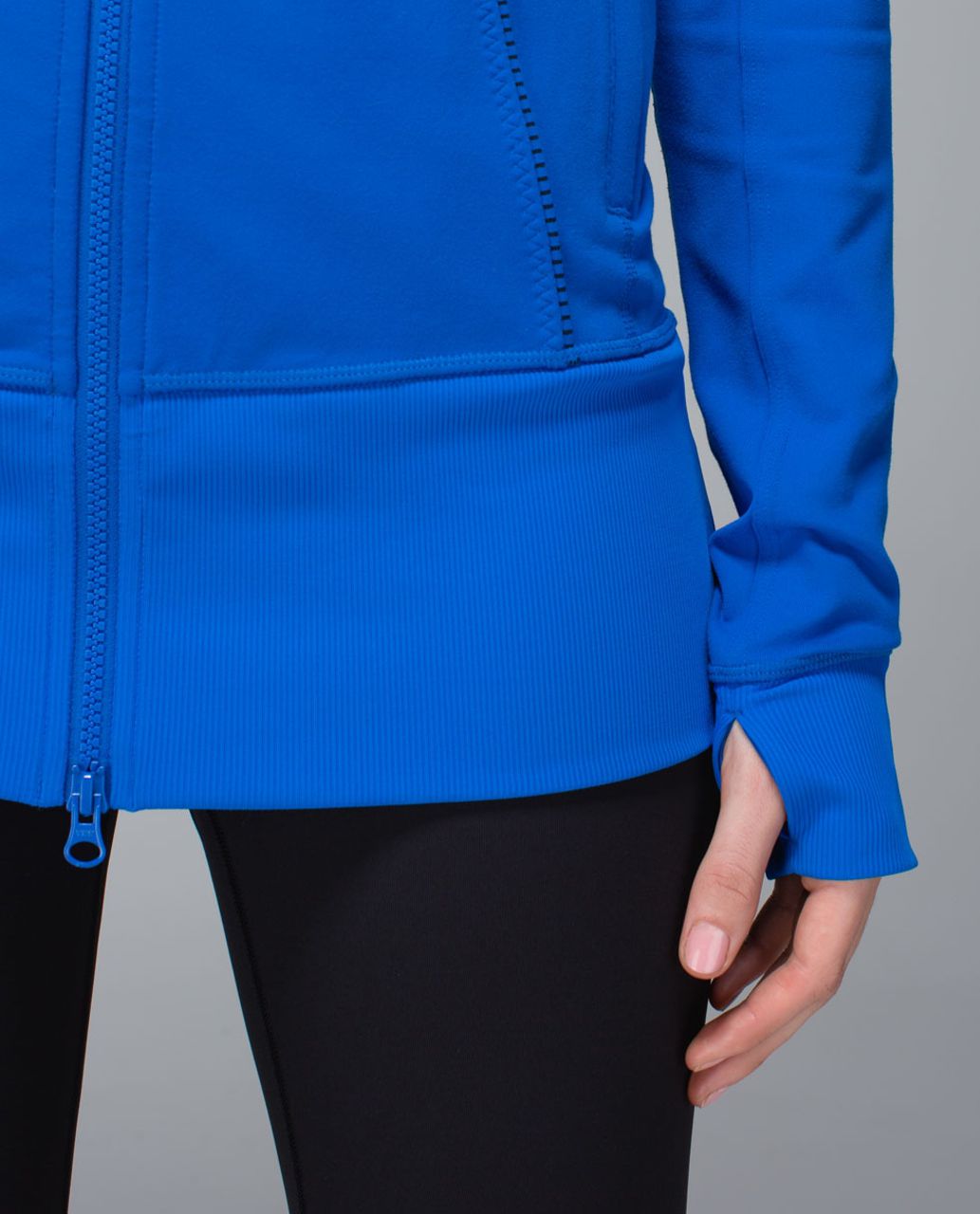 Lululemon Nice Asana Jacket - Baroque Blue / Mini Hyper Stripe Baroque Blue