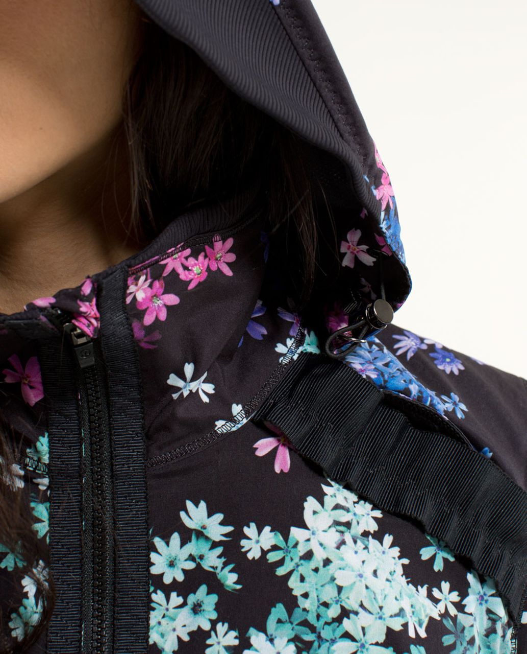 Lululemon Run:  Bandit Jacket - Petal Pop Multi / Black