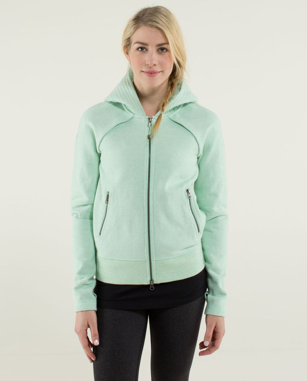 Lululemon Happy Yin Year Hoodie - Heathered Fresh Teal / Very Green ...