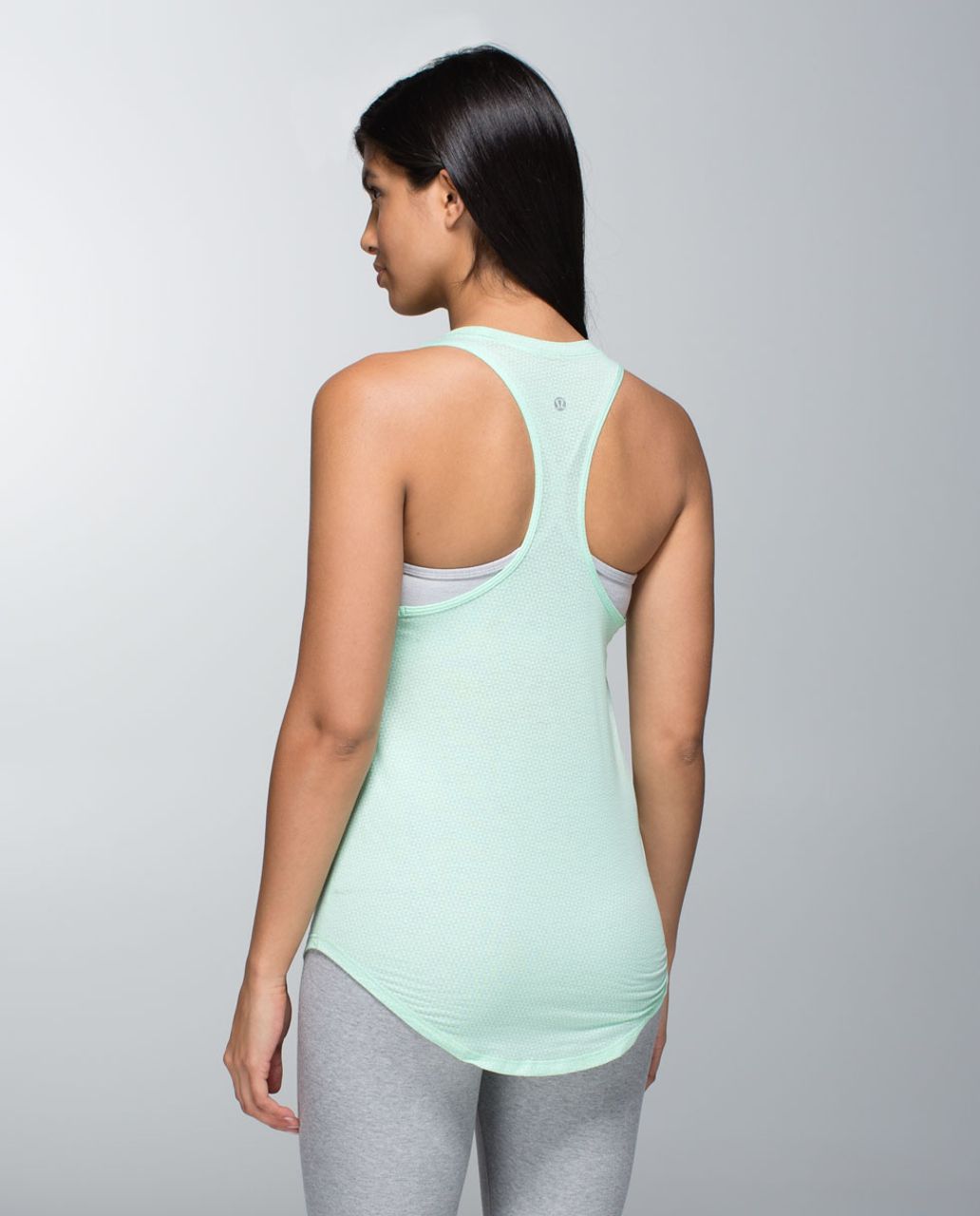 Lululemon Yogi Racer Tank - Double Diamond Burnout Fresh Teal