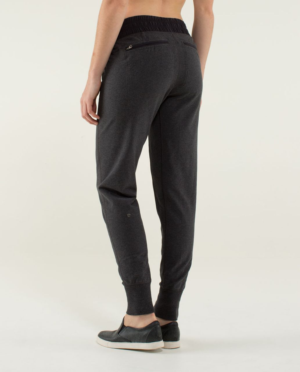 Lululemon Ebb To Street Pant - Heathered Black - lulu fanatics