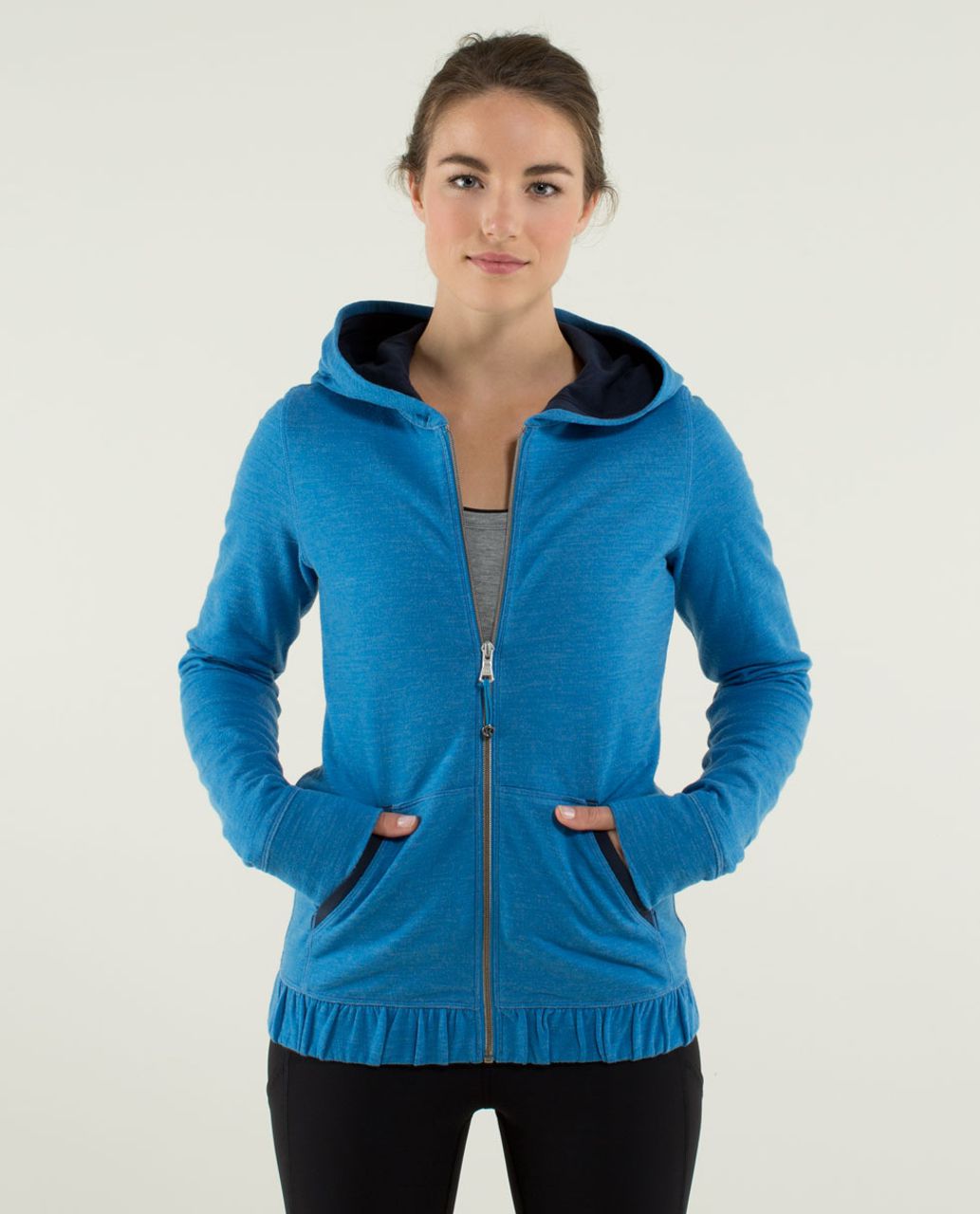 Lululemon Harmonious Hoodie - Heathered Cornflower / Inkwell