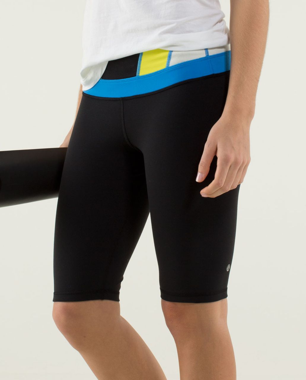 Lululemon Reverse Groove Short (Tall) - Black / Quilt 09 Fall 2013