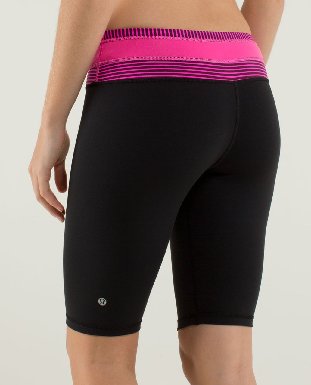 Lululemon Reverse Groove Short (Tall) - Black / Quilt 05 Fall 2013