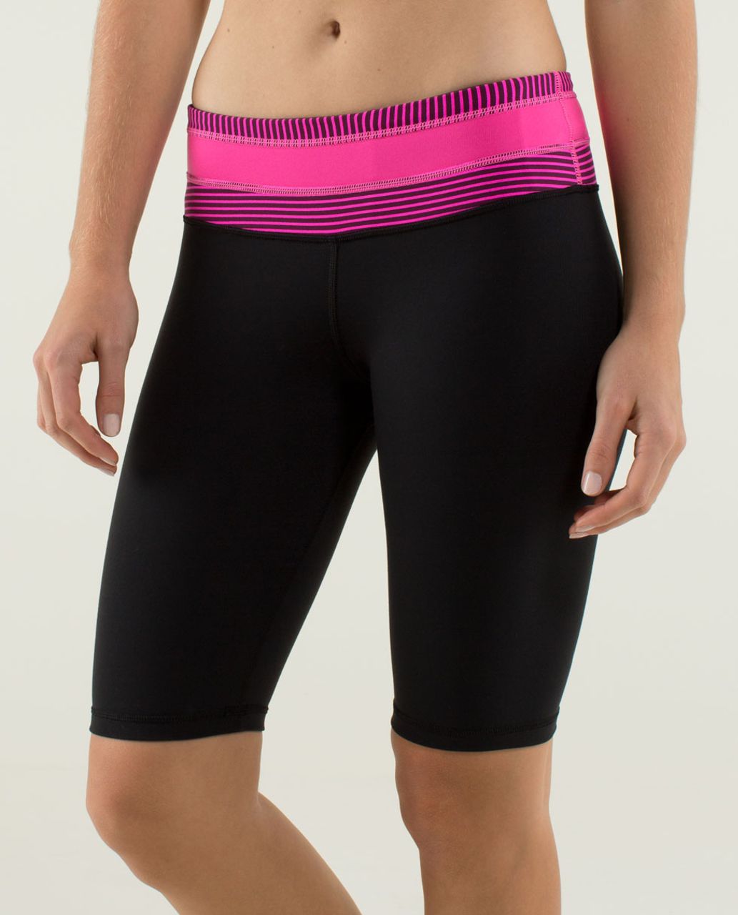 Lululemon Reverse Groove Short (Tall) - Black / Quilt 05 Fall 2013