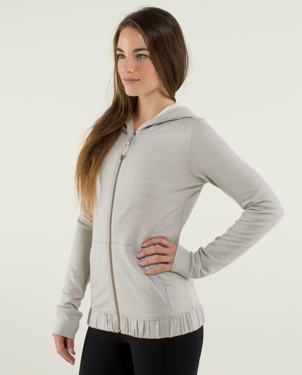 Lululemon Harmonious Hoodie - Heathered Buff / Silver Spoon / Silver Spoon