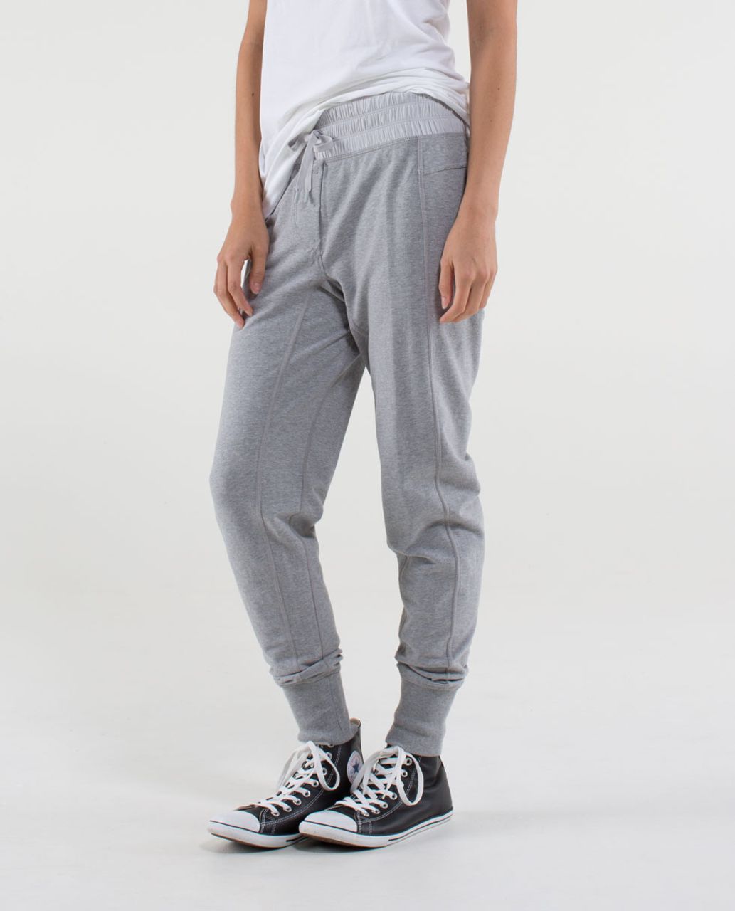 Lululemon Happy Yin Year Sweatpant - Heathered Medium Grey / Ambient Grey / Silver Spoon