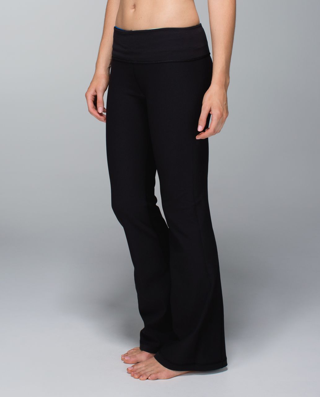 Lululemon Groove Pant (Tall) *Full-On Luon - Black / Quilt Winter 13-18