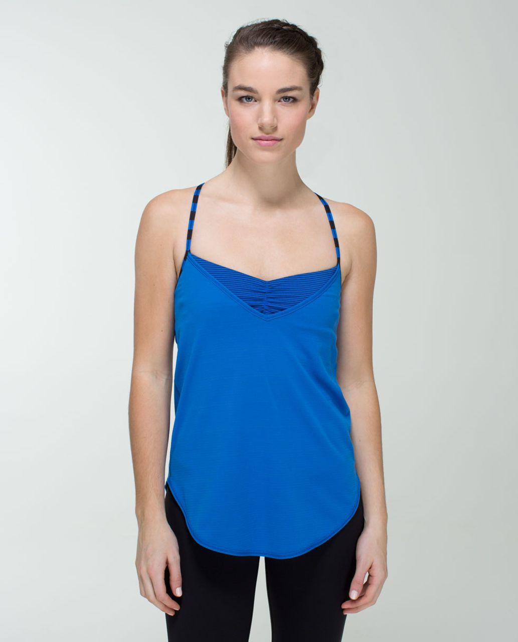 Lululemon Roll Out Tank - Baroque Blue / Mini Hyper Stripe Baroque Blue / Apex Stripe Baroque Blue