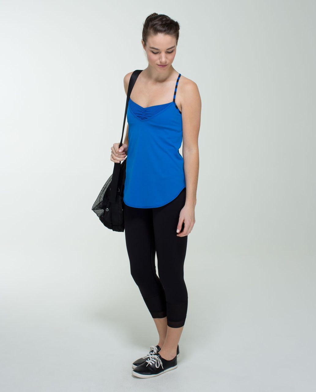 Lululemon Roll Out Tank - Baroque Blue / Mini Hyper Stripe Baroque Blue / Apex Stripe Baroque Blue