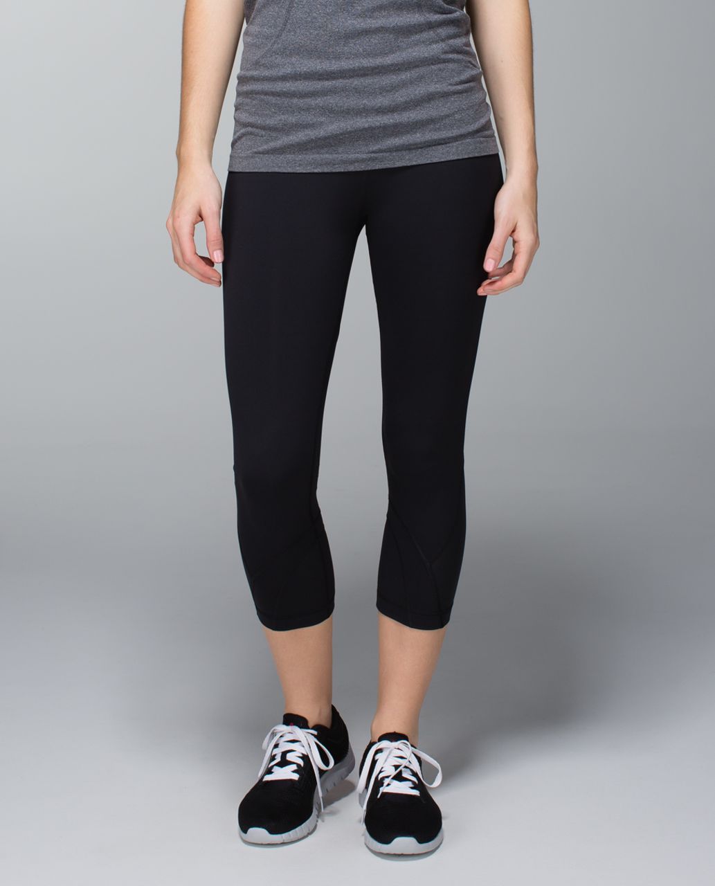 Lululemon Run: Inspire Crop II - Black / Petal Pop Multi - lulu fanatics