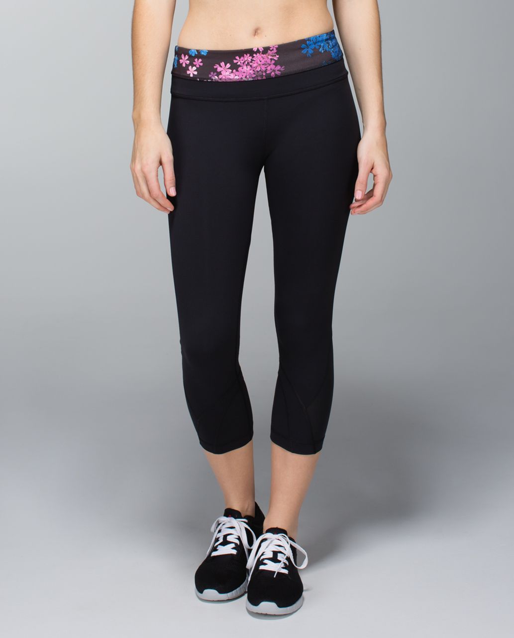 Lululemon Run: Inspire Crop II *Block-It Pocket - Black / Black - lulu  fanatics