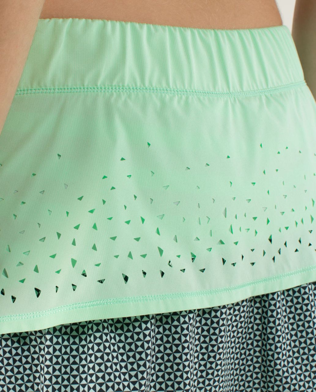 Lululemon In A Flash Skirt *2-way Stretch - Fresh Teal / Double Diamond Fresh Teal