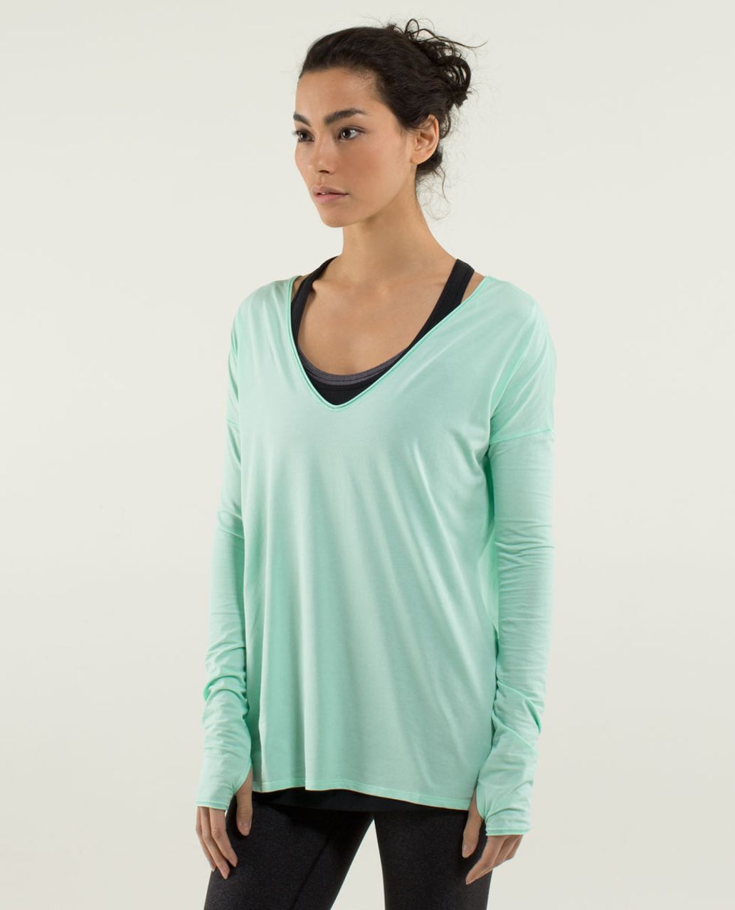 Lululemon Flip Your Dog Long Sleeve - Fresh Teal