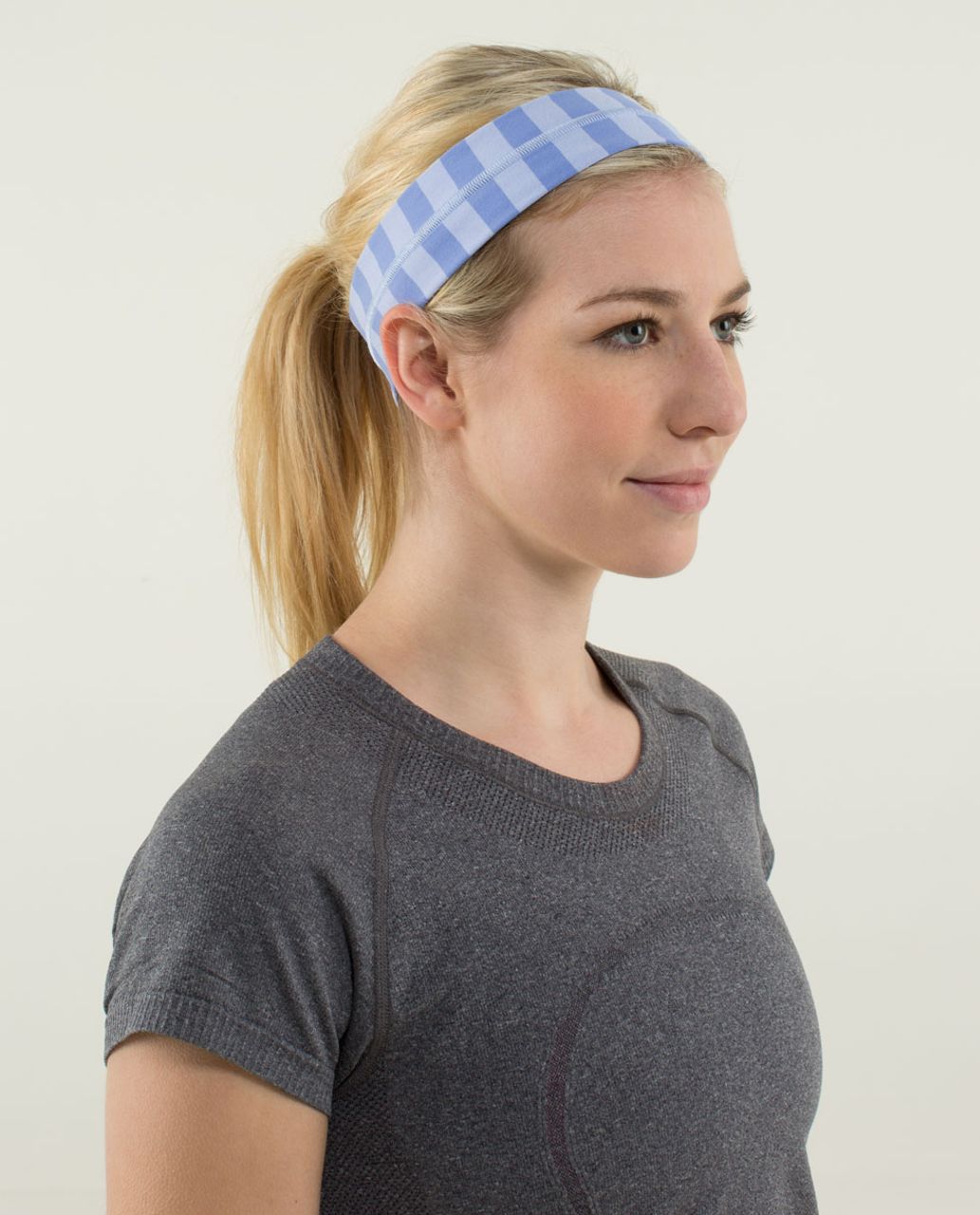 Lululemon Fly Away Tamer Headband - Apex Stripe Lavender Dusk