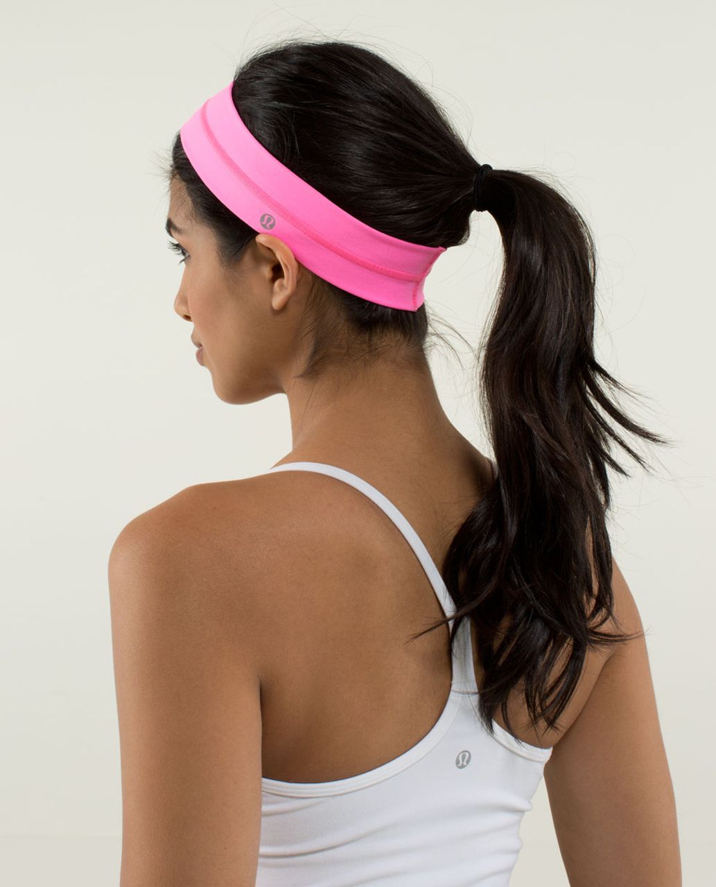 Lululemon Fly Away Tamer Headband - Zing Pink Light