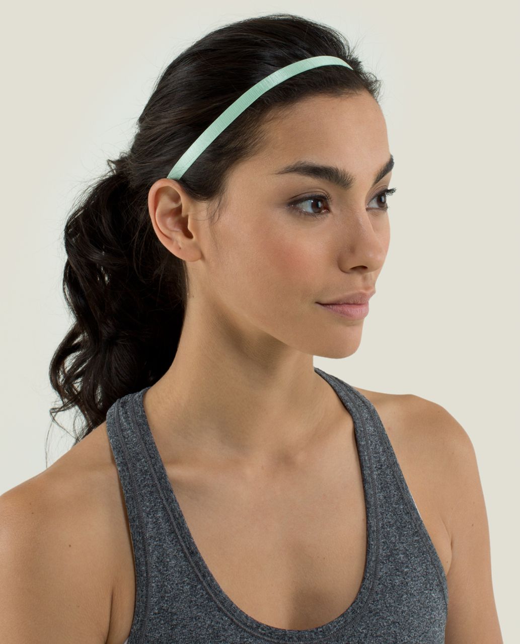 Lululemon Skinniest Satin Pirouette Headband - Fresh Teal