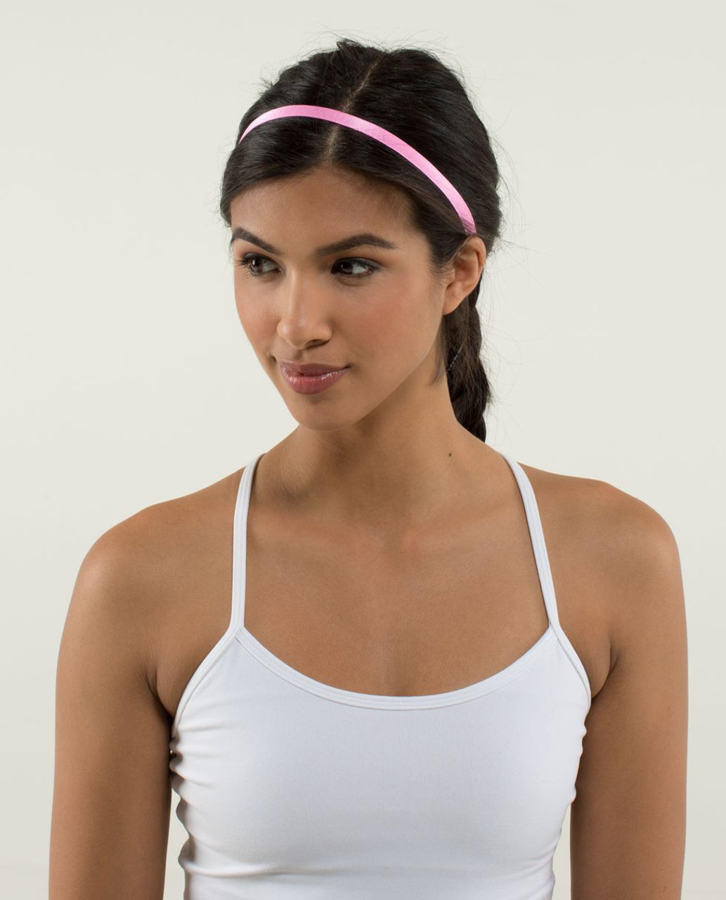 Lululemon Skinniest Satin Pirouette Headband - Zing Pink Light