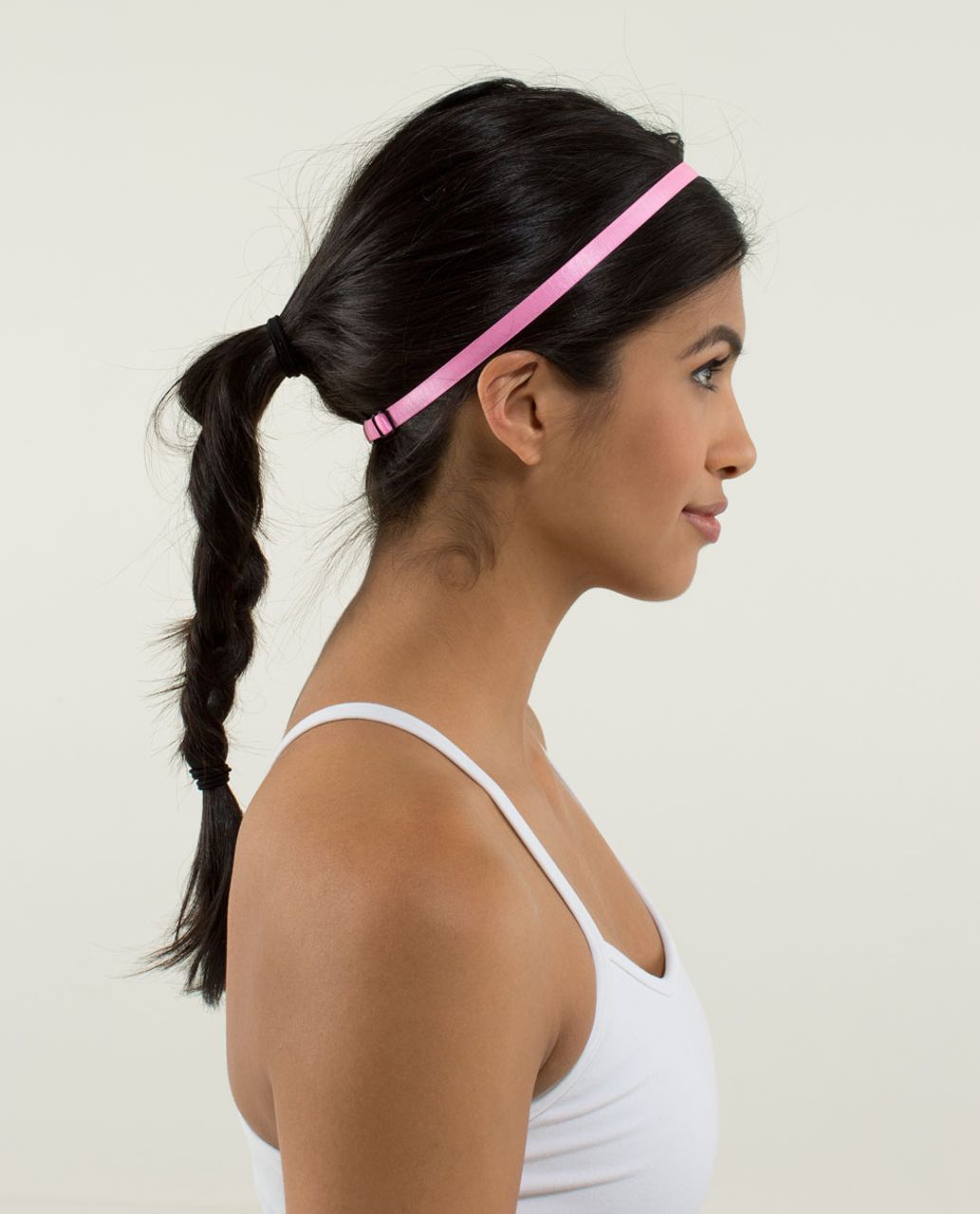 Lululemon Skinniest Satin Pirouette Headband - Zing Pink Light