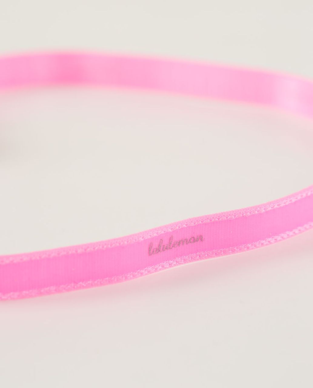 Lululemon Skinniest Satin Pirouette Headband - Zing Pink Light