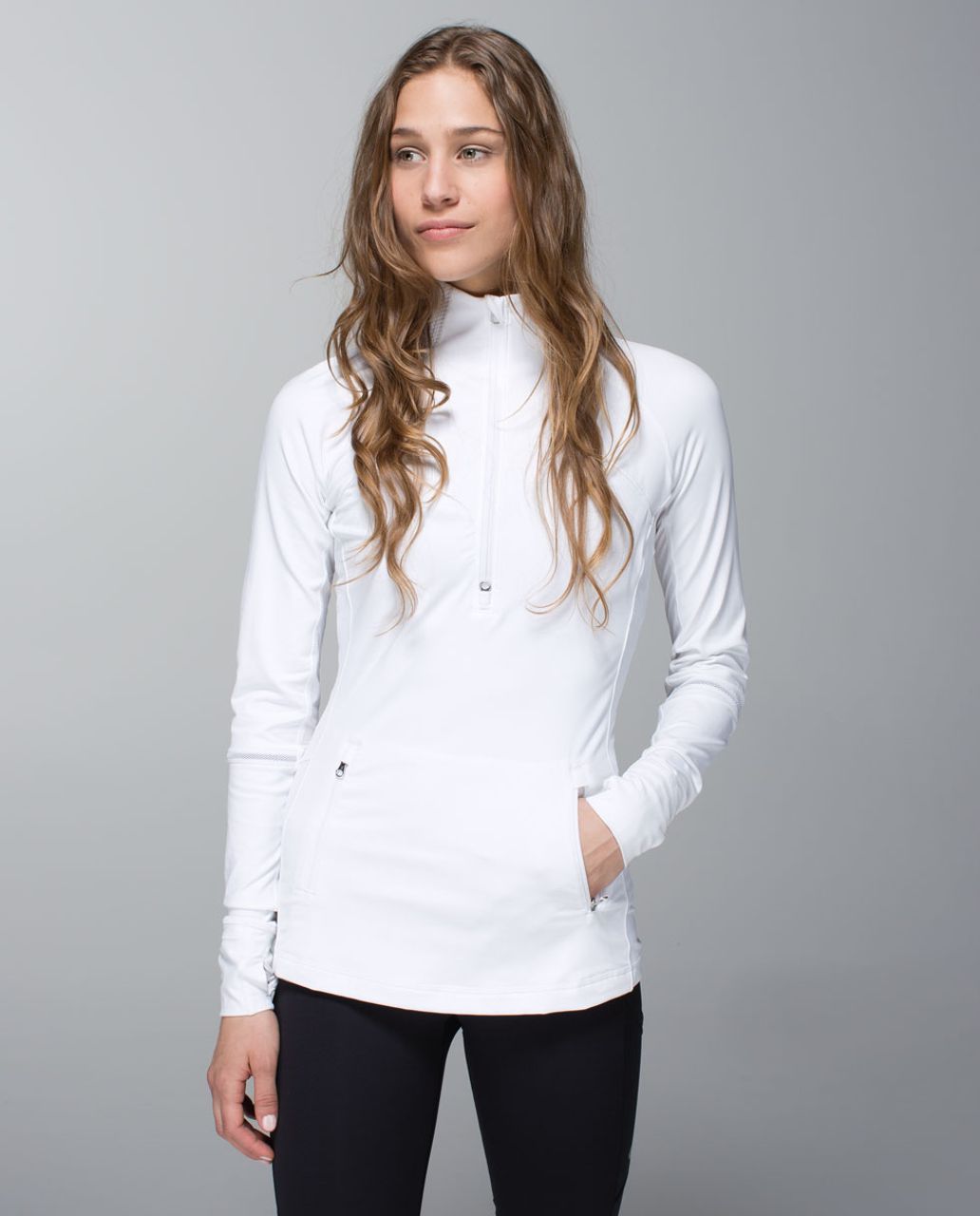 Lululemon Race With Grace 1/2 Zip - White