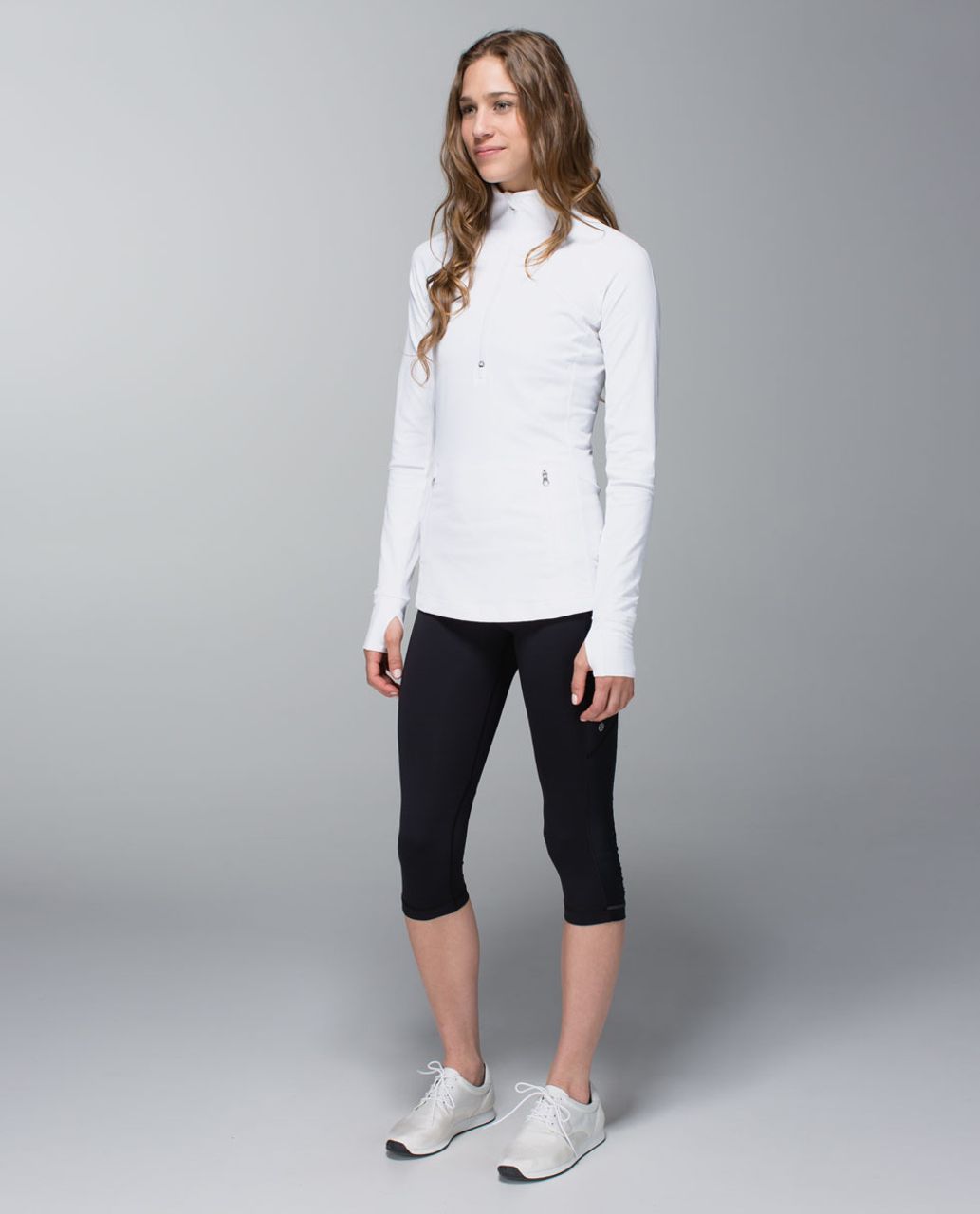 Lululemon Race With Grace 1/2 Zip - White