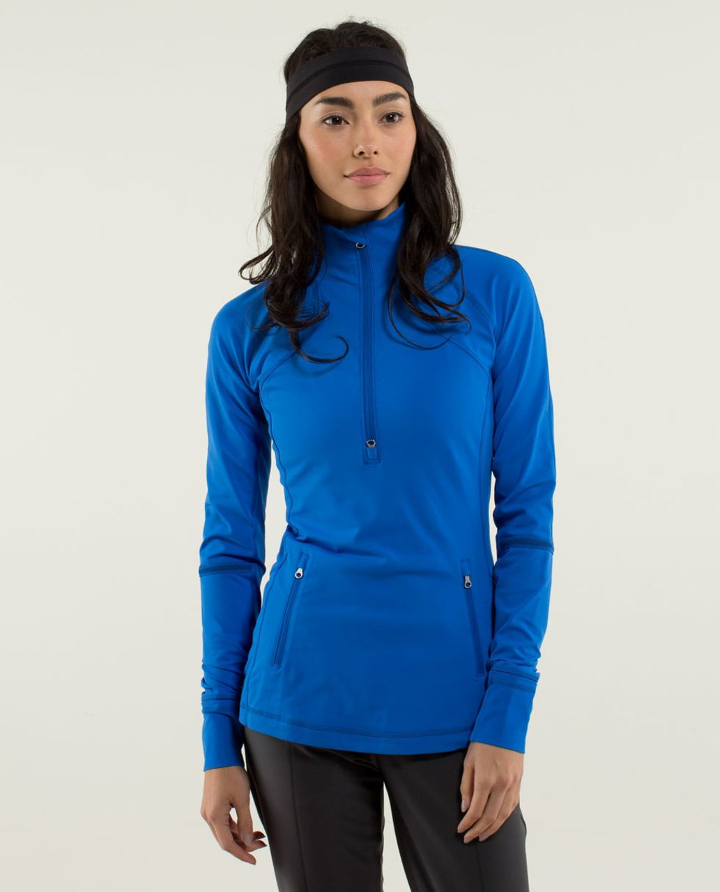 Lululemon Race With Grace 1/2 Zip - Baroque Blue - lulu fanatics