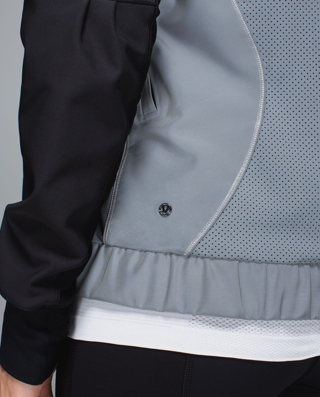 Lululemon Bright Bomber Jacket *Reflective - Silver /  Black