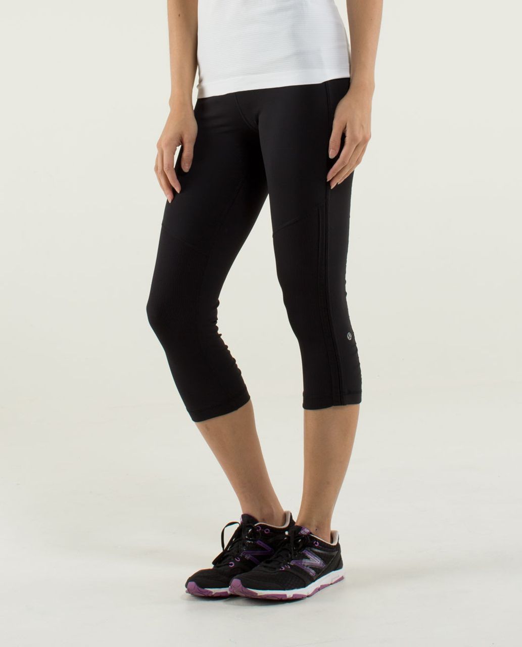 Lululemon Race With Grace Crop Black lulu fanatics