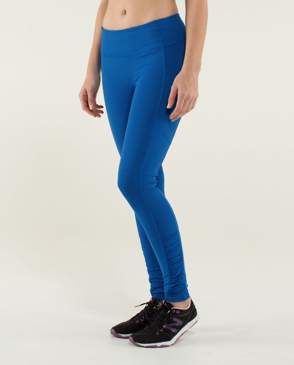 Lululemon Speed Tight V - Power Luxtreme Variegated Knit Black Heathered  Black - lulu fanatics