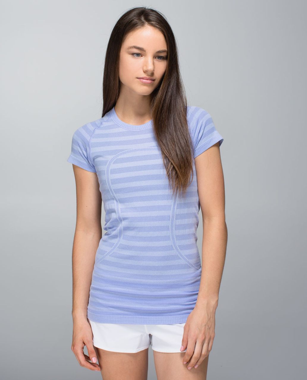 Lululemon Run: Swiftly Tech Short Sleeve *Stripe - Heathered Lavender ...