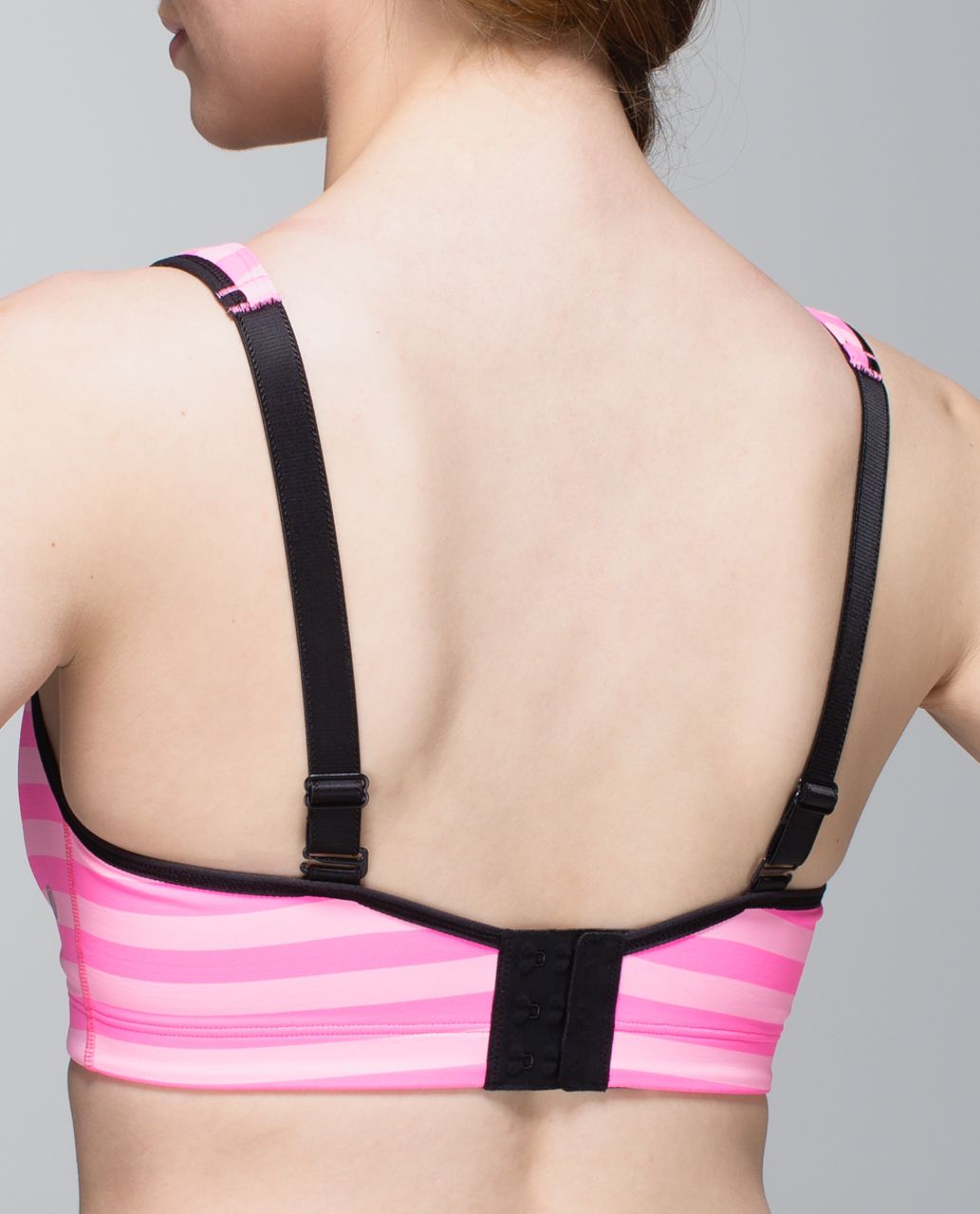 Lululemon Ta Ta Tamer II (C-DD cup) - Apex Stripe Zing Pink Light