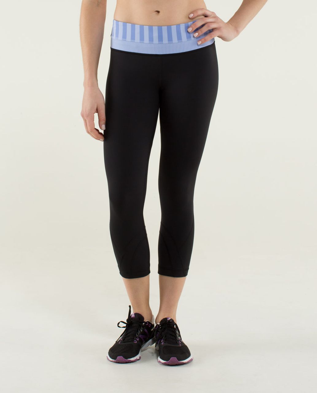 Lululemon Run: Inspire Crop II - Black / Quilt Spring13 12 - lulu fanatics