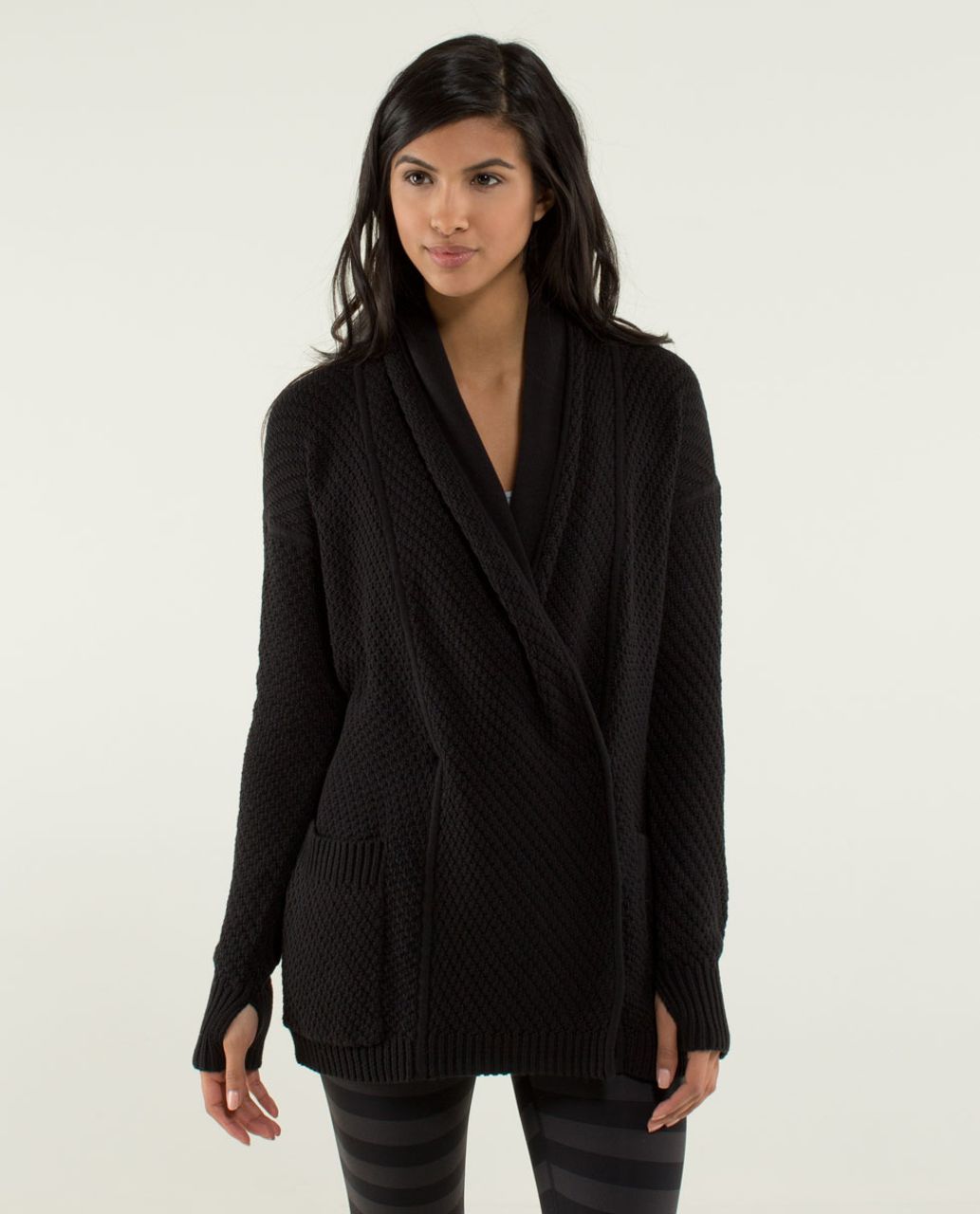 Lululemon Post Practice Cardi - Black