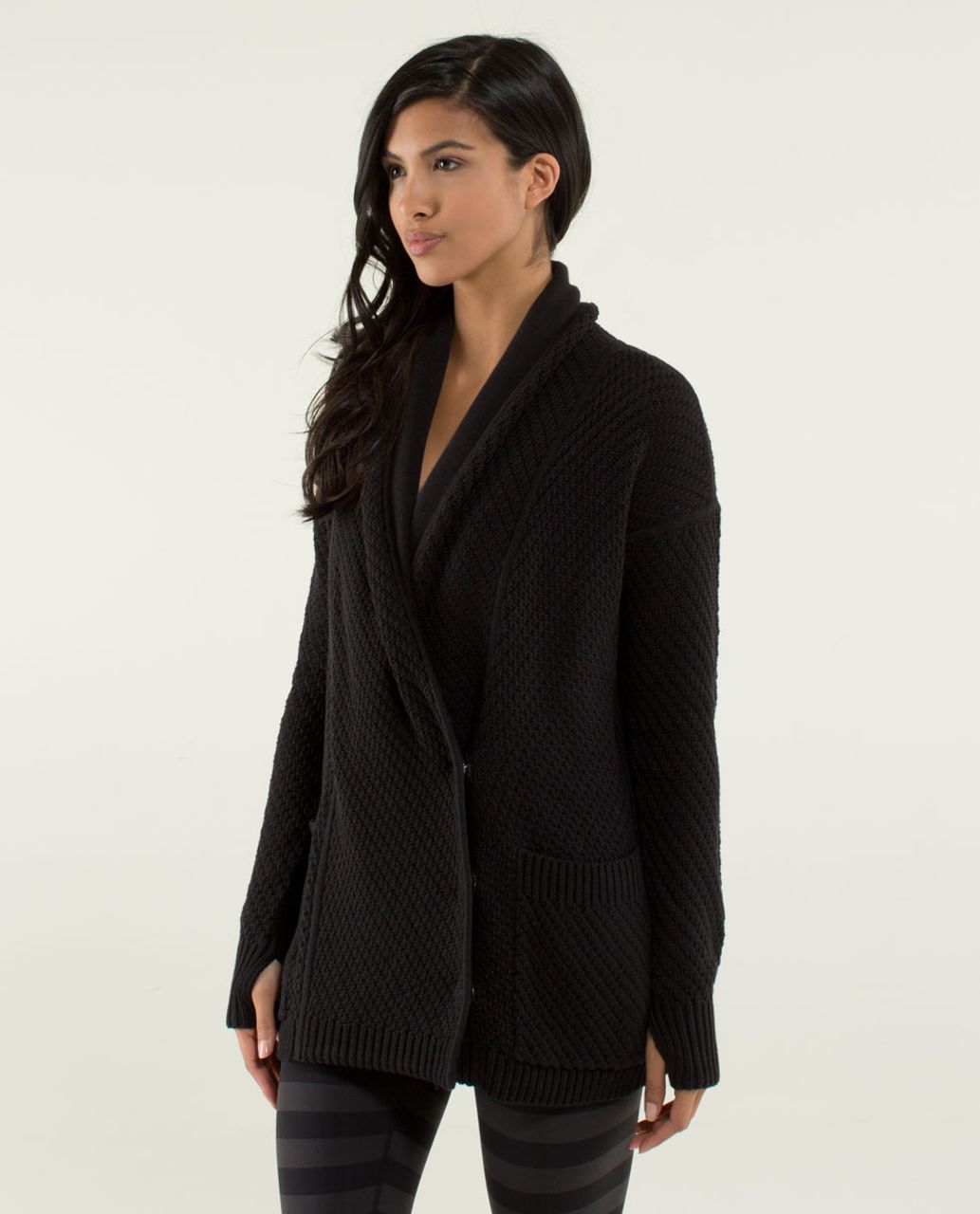 Lululemon Post Practice Cardi - Black