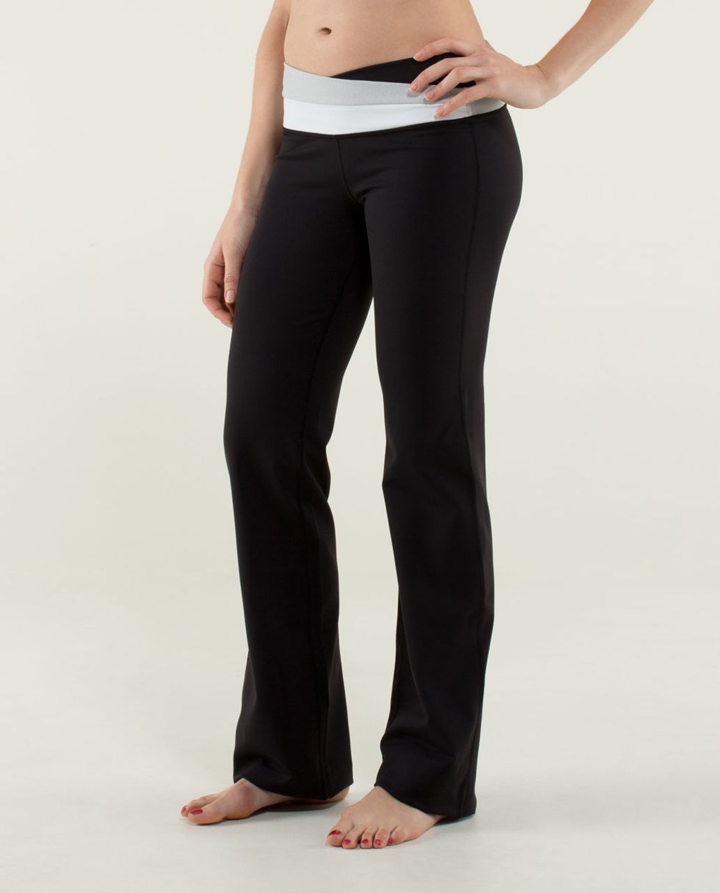 Lululemon Astro Pant (Tall) *Full-On Luon - Black / Wee Stripe White Heathered Medium Grey / White