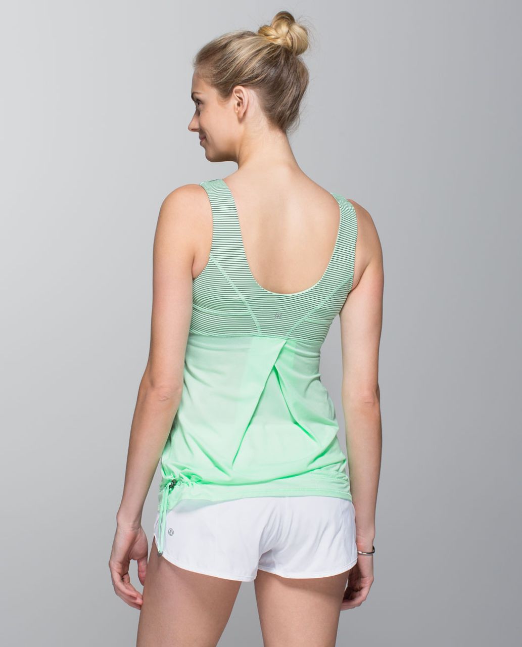 Lululemon Tame Me Tank - Fresh Teal / Mini Hyper Stripe Fresh Teal