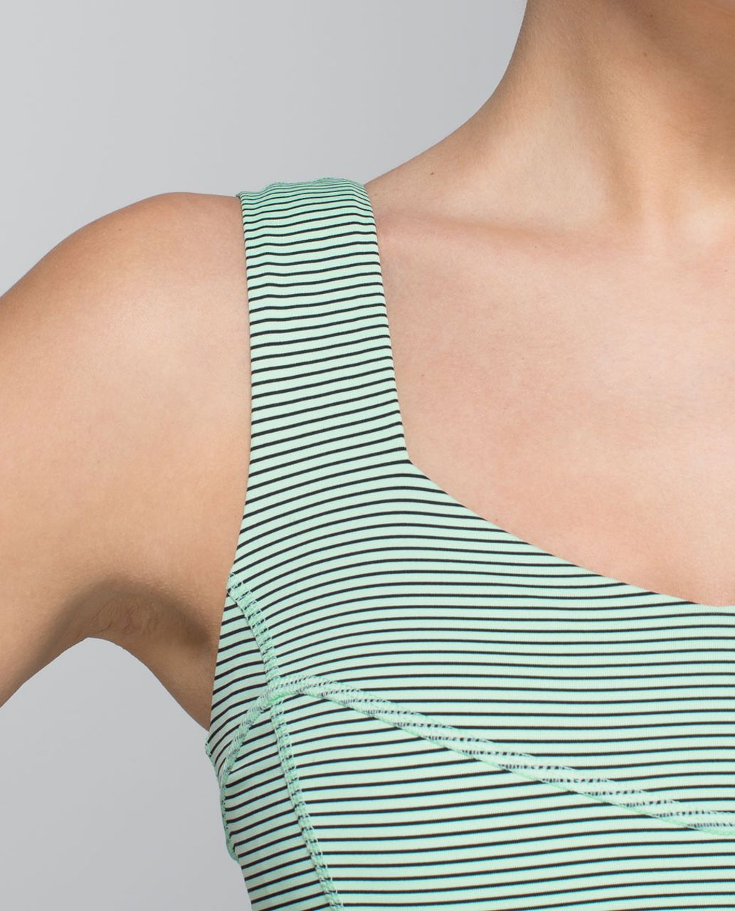 Lululemon Tame Me Tank - Fresh Teal / Mini Hyper Stripe Fresh Teal