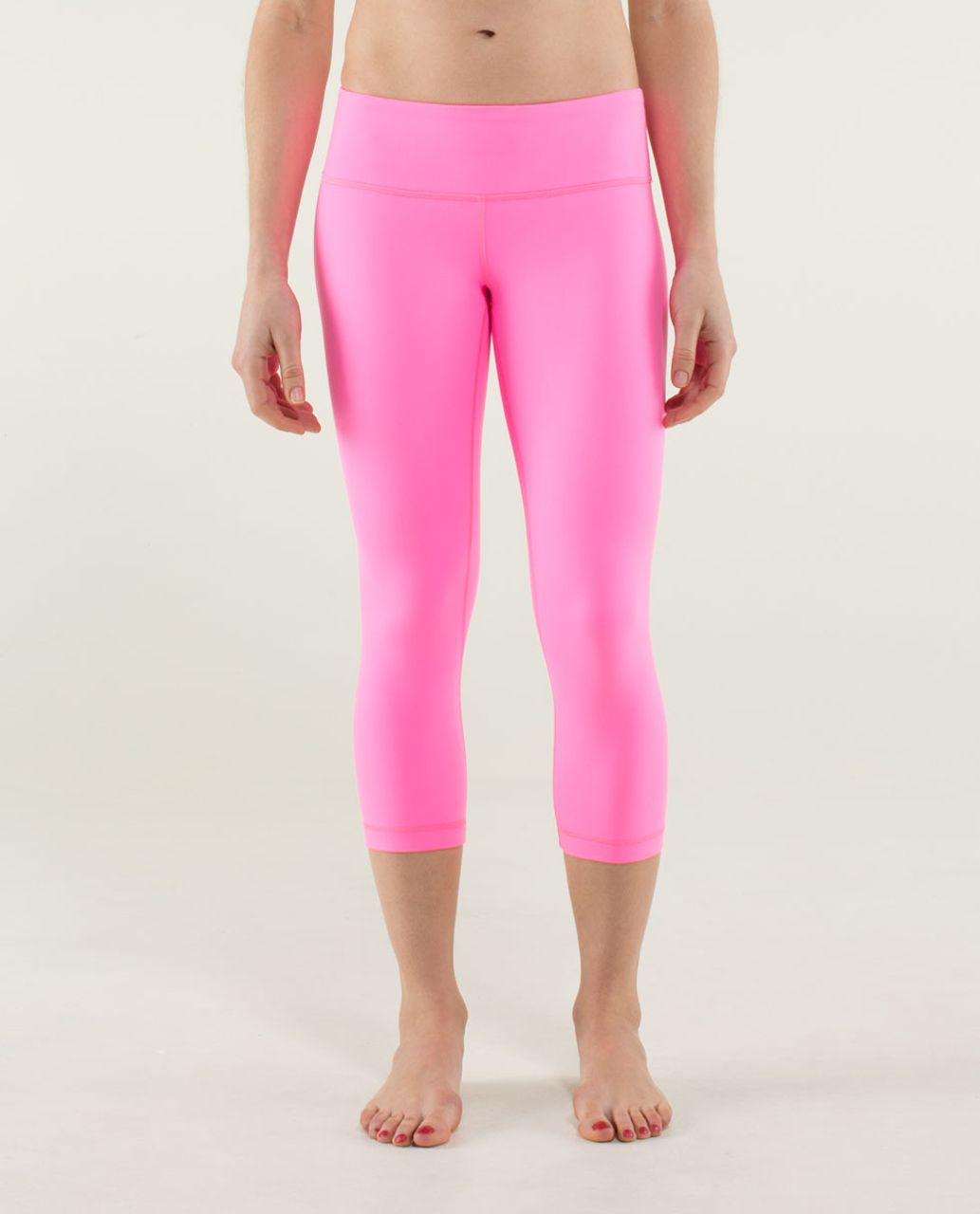 Lululemon Wunder Under Crop *Full-On Luon - Zing Pink Light