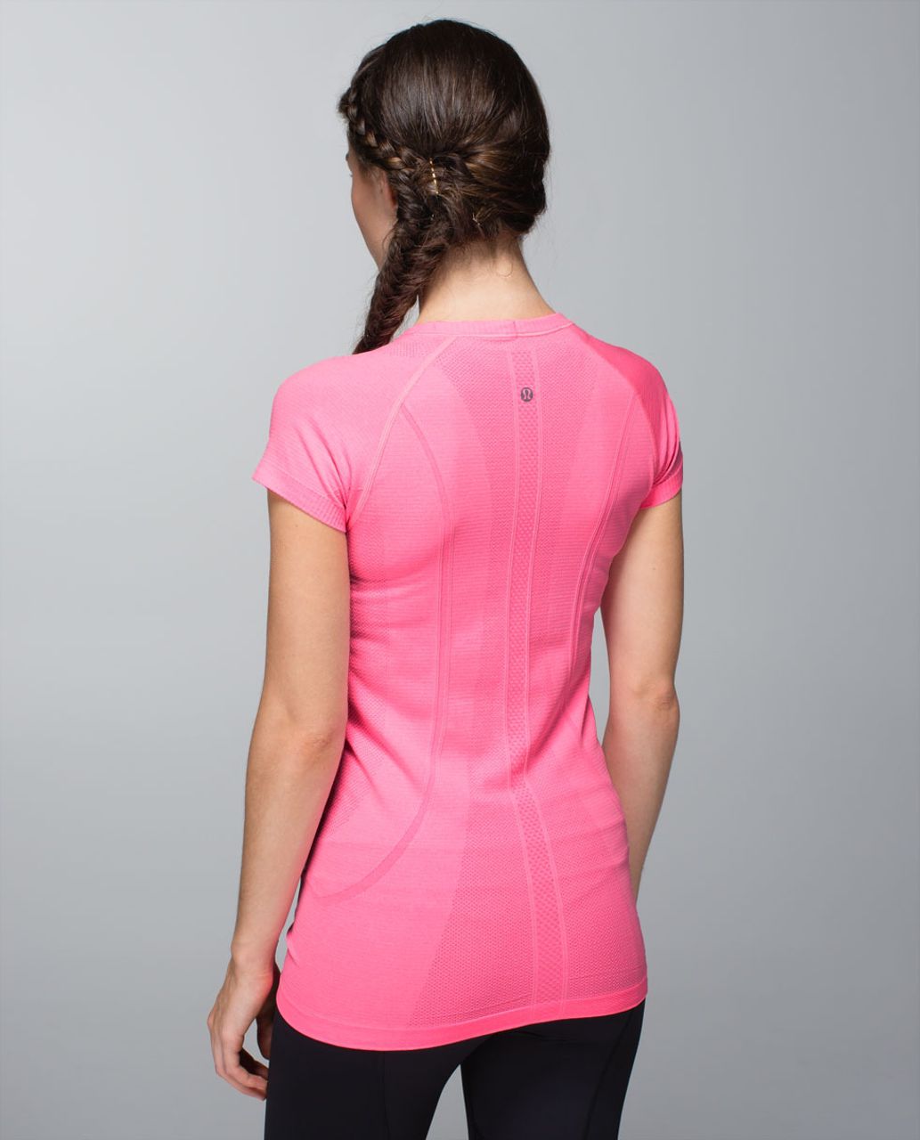 Lululemon Run: Swiftly Tech Short Sleeve - Heathered Zing Pink Light ...