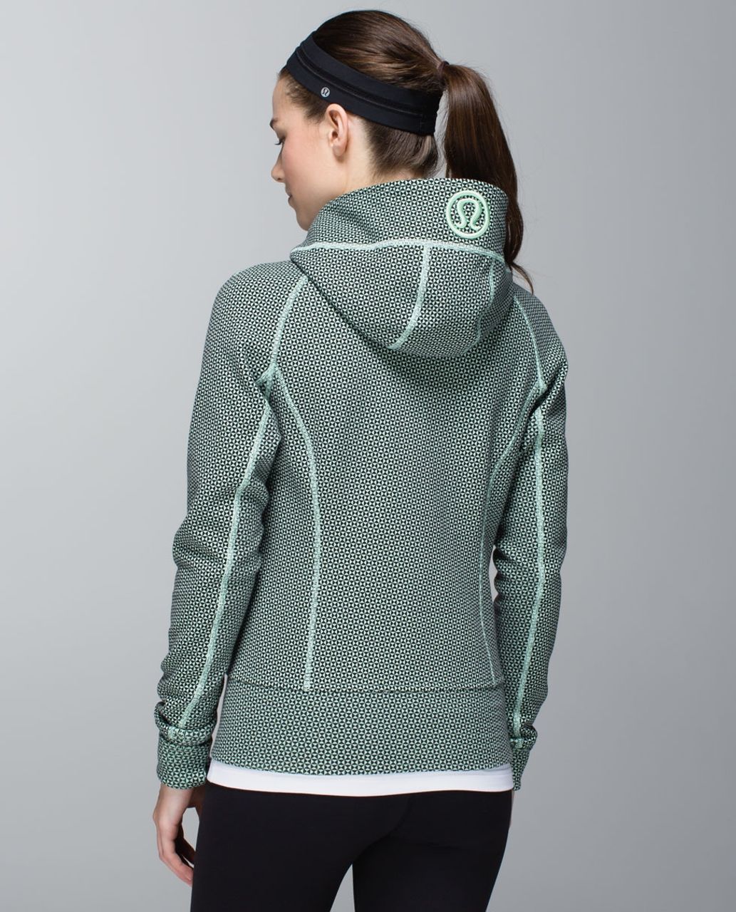 Lululemon Scuba Hoodie *Stretch (Lined Hood) - Double Diamond Fresh Teal